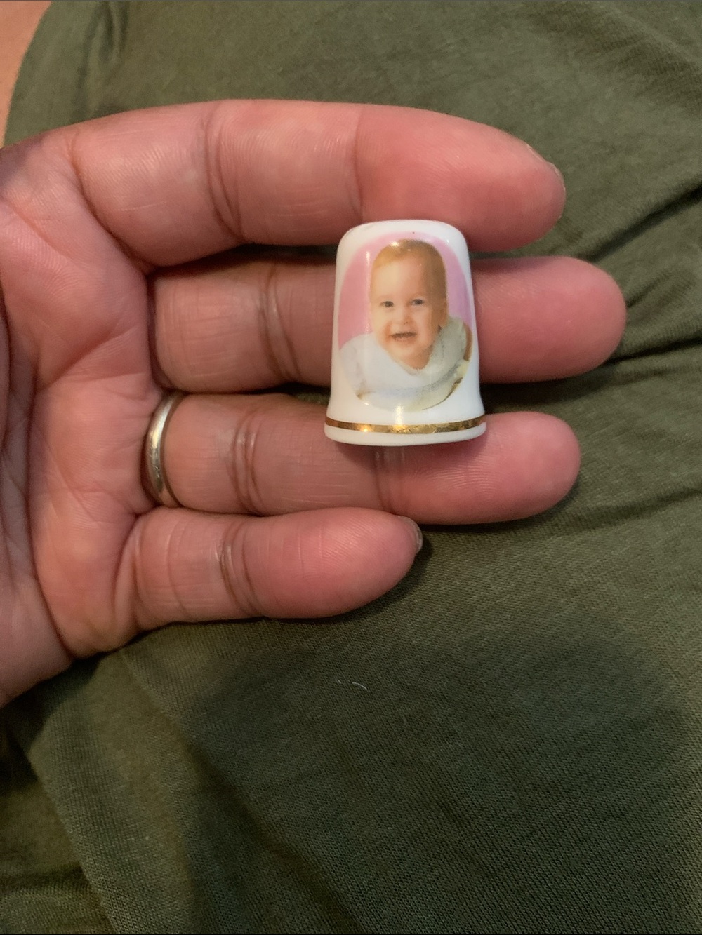 Vintage Baby Prince William Thimble